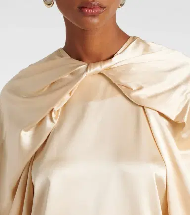Max Mara Elegante Key torchon silk satin blouse | Thumbnail 4