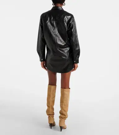Marant Étoile Ayali faux leather minidress | Thumbnail 4