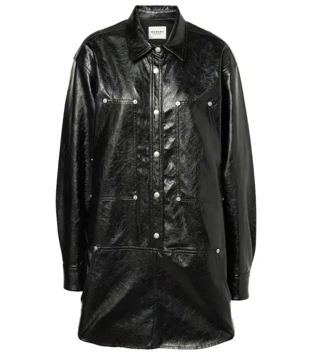 Marant Etoile Ayali faux leather minidress