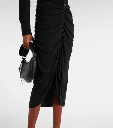 Marant Étoile Ivalia gathered jersey polo dress | Thumbnail 5