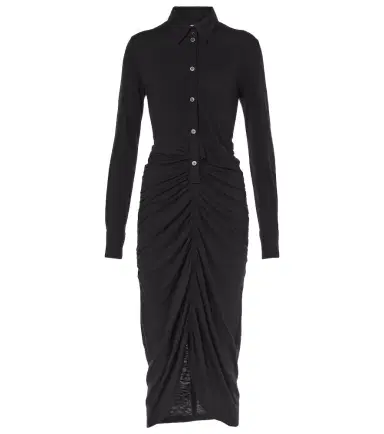 Marant Étoile Ivalia gathered jersey polo dress | Thumbnail 1