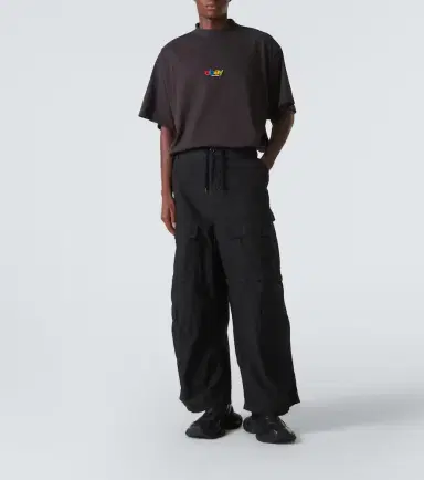 Balenciaga Printed oversized cotton T-shirt | Thumbnail 2
