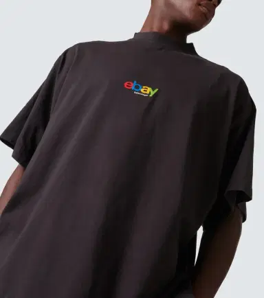 Balenciaga Printed oversized cotton T-shirt | Thumbnail 4