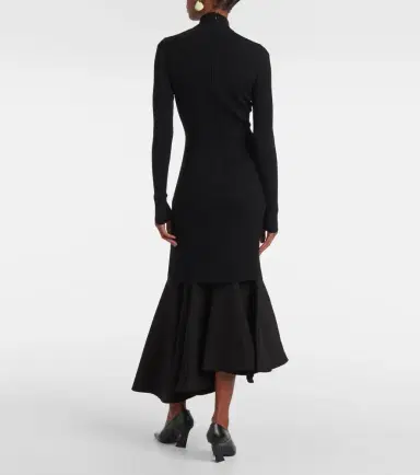 Bottega Veneta Ruffled midi dress | Thumbnail 2 Bottega Veneta Ruffled midi dress | Thumbnail 2