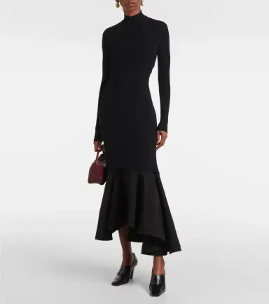 Bottega Veneta Ruffled midi dress | Thumbnail 3 Bottega Veneta Ruffled midi dress | Thumbnail 3