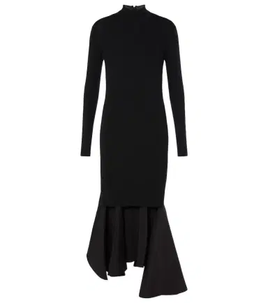 Bottega Veneta Ruffled midi dress | Thumbnail 1 Bottega Veneta Ruffled midi dress | Thumbnail 1