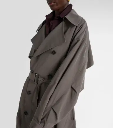 The Frankie Shop Mavis oversized trench coat | Thumbnail 2