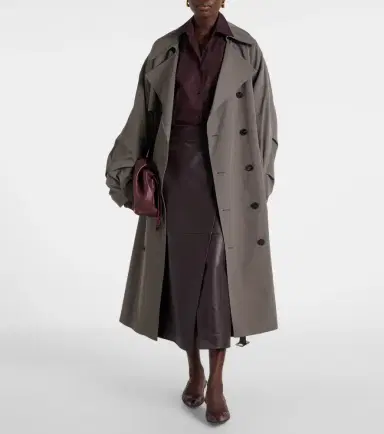 The Frankie Shop Mavis oversized trench coat | Thumbnail 7