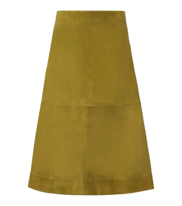 Suede midi skirt
