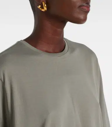 The Frankie Shop Harper cotton jersey T-shirt | Thumbnail 2