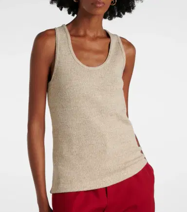 Bottega Veneta Ribbed-knit cotton jersey tank top | Thumbnail 5 Bottega Veneta Ribbed-knit cotton jersey tank top | Thumbnail 5