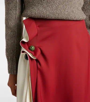 Bottega Veneta Intrecciato midi skirt | Thumbnail 2 Bottega Veneta Intrecciato midi skirt | Thumbnail 2