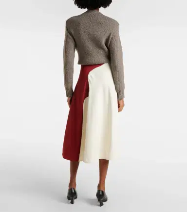 Bottega Veneta Intrecciato midi skirt | Thumbnail 3 Bottega Veneta Intrecciato midi skirt | Thumbnail 3