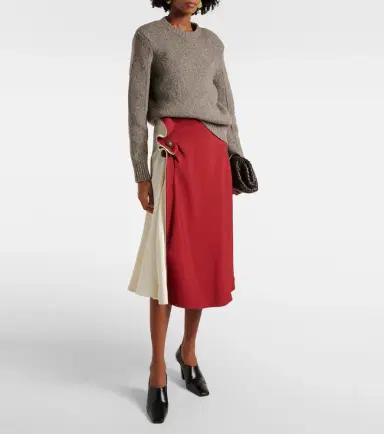 Bottega Veneta Intrecciato midi skirt | Thumbnail 5 Bottega Veneta Intrecciato midi skirt | Thumbnail 5