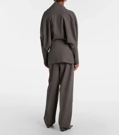 Bottega Veneta Draped wool-blend top | Thumbnail 4