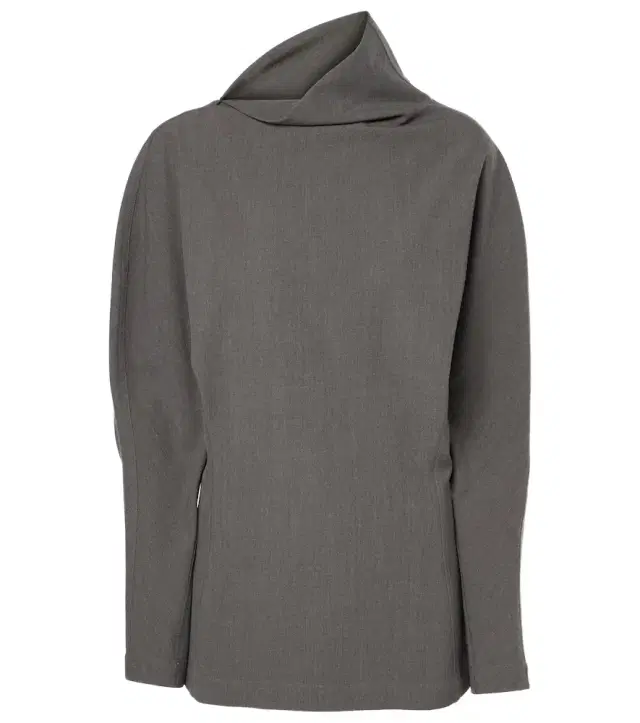 Draped wool-blend top