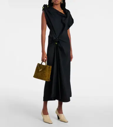 Bottega Veneta Gathered midi dress | Thumbnail 3