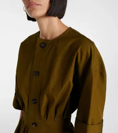 Bottega Veneta Cotton canvas shirt dress | Thumbnail 5 Bottega Veneta Cotton canvas shirt dress | Thumbnail 5