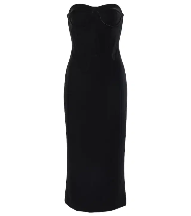 Sportmax Velvet bustier dress