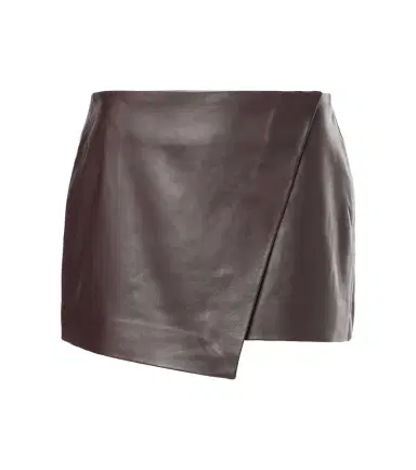 The Frankie Shop Cleo leather wrap skirt | Thumbnail 1