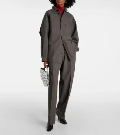 Bottega Veneta Oversized wool-blend shirt | Thumbnail 2