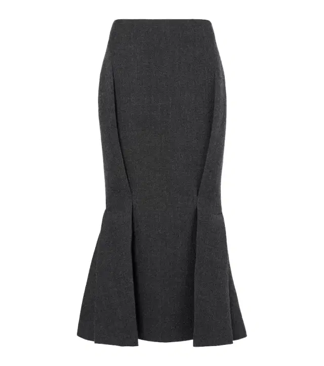 Wool midi skirt