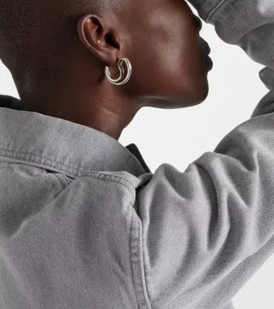 Bottega Veneta Drop Large sterling silver earrings | Thumbnail 5 Bottega Veneta Drop Large sterling silver earrings | Thumbnail 5