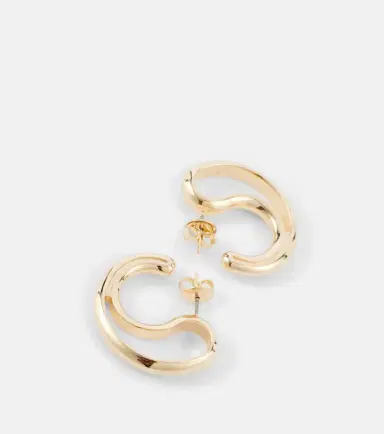 Bottega Veneta Drop 18kt gold-plated sterling silver earrings | Thumbnail 3 Bottega Veneta Drop 18kt gold-plated sterling silver earrings | Thumbnail 3