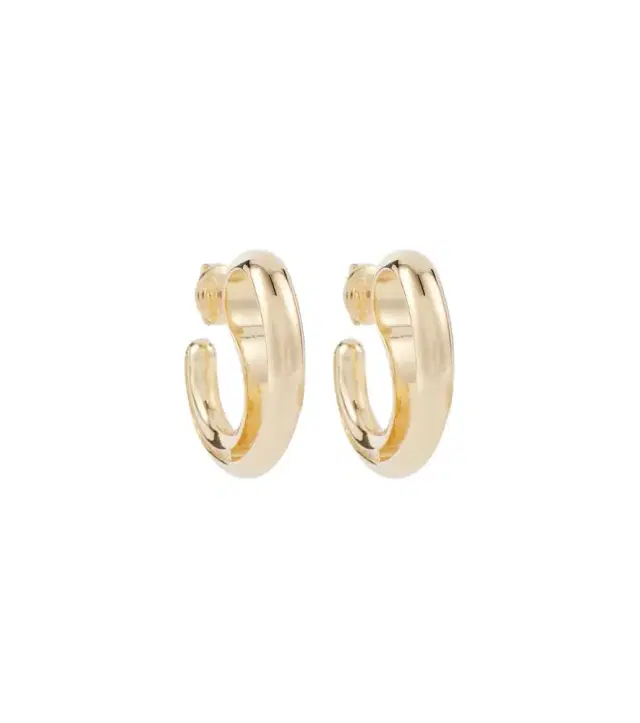 Drop 18kt gold-plated sterling silver earrings