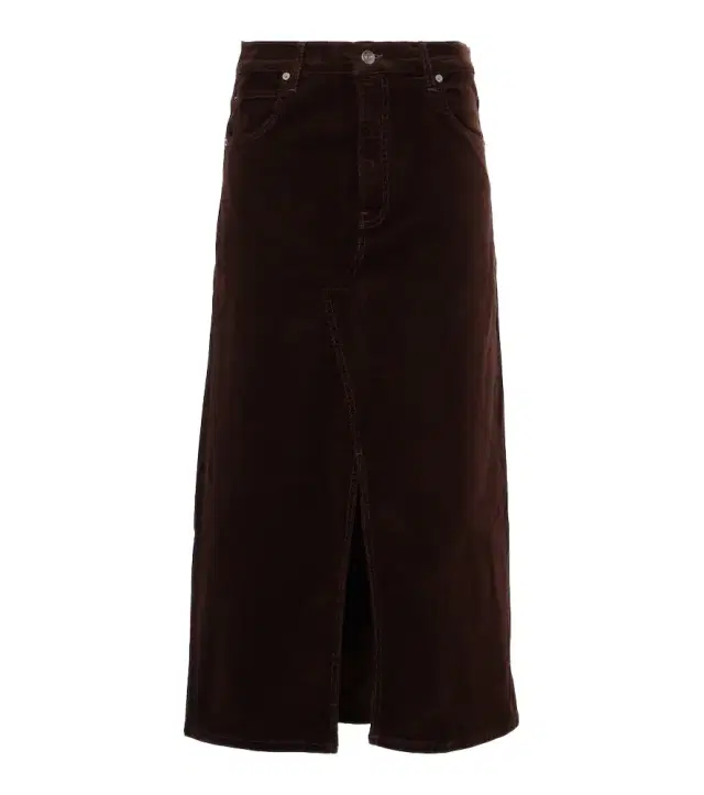 Frame The Cord corduroy midi skirt