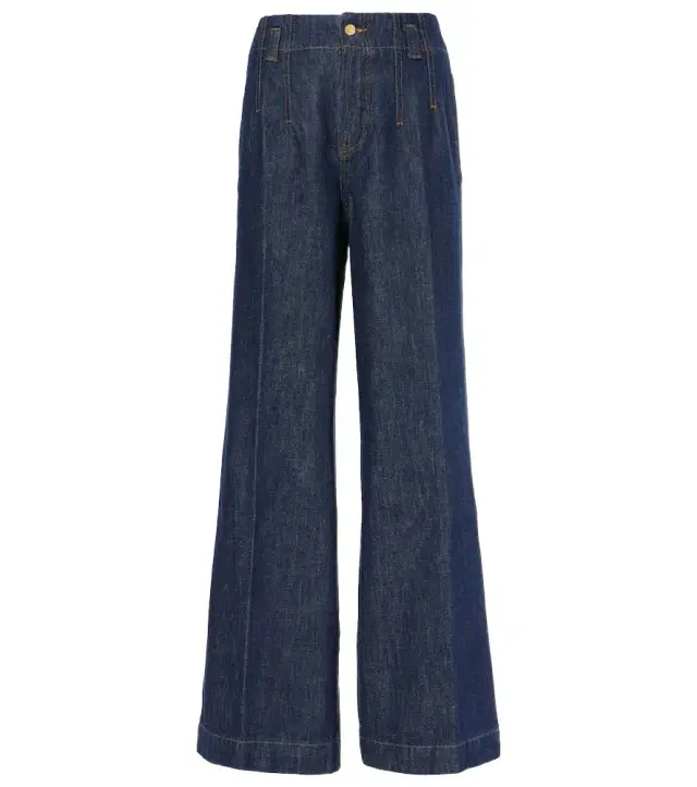 Frame High-rise wide-leg jeans