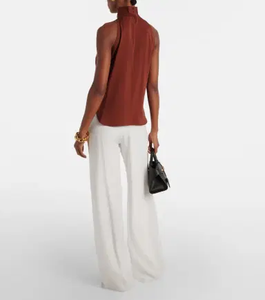 Max Mara Memore halterneck silk top | Thumbnail 6