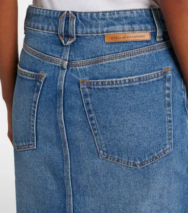 Stella McCartney Mid-rise denim pencil skirt | Thumbnail 3