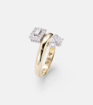 YEPREM Golden Strada 18kt gold ring with diamonds | Thumbnail 2