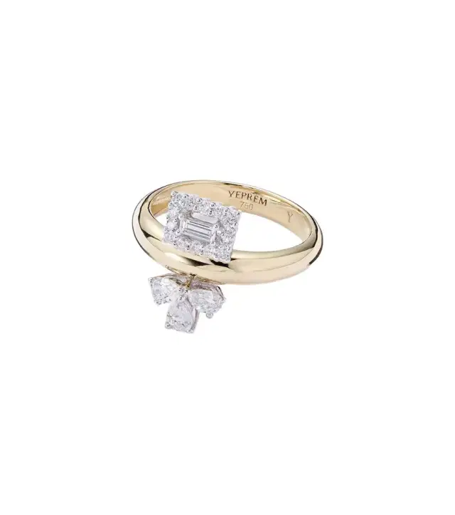 Yeprem Golden Strada 18kt gold ring with diamonds