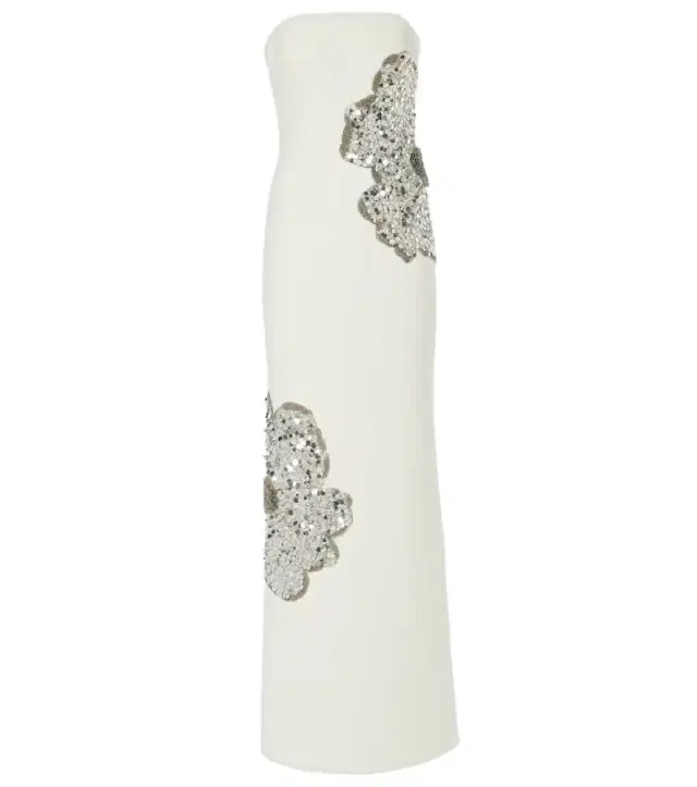 Layana strapless embellished gown