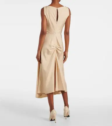 Victoria Beckham Deconstructed gathered midi dress | Thumbnail 5