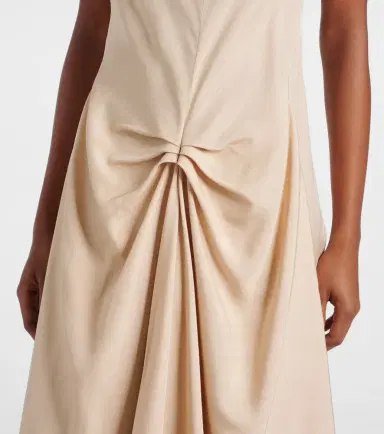 Victoria Beckham Deconstructed gathered midi dress | Thumbnail 7
