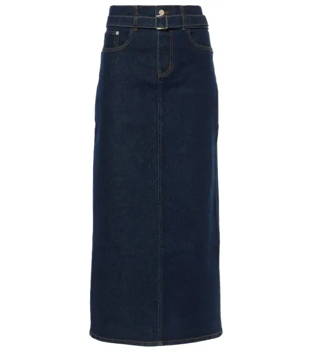 Proenza Schouler Calder denim midi skirt