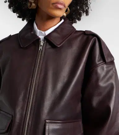 The Frankie Shop Viper leather jacket | Thumbnail 3 The Frankie Shop Viper leather jacket | Thumbnail 3