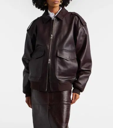 The Frankie Shop Viper leather jacket | Thumbnail 4 The Frankie Shop Viper leather jacket | Thumbnail 4
