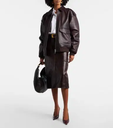 The Frankie Shop Viper leather jacket | Thumbnail 6 The Frankie Shop Viper leather jacket | Thumbnail 6