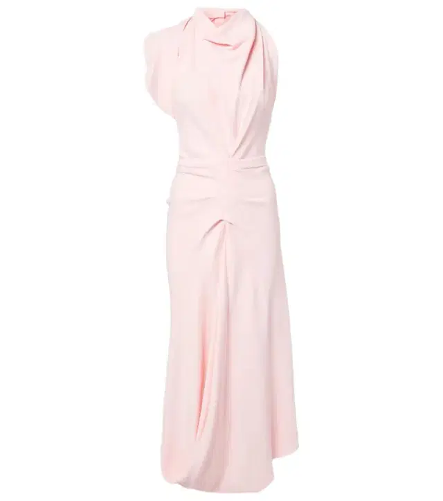 Victoria Beckham Draped crêpe midi dress