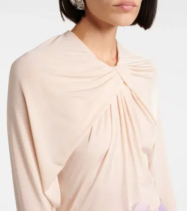 Magda Butrym Colorblock ruched open-back minidress | Thumbnail 7