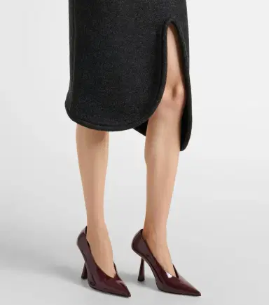 Victoria Beckham Padded high-rise wool pencil skirt | Thumbnail 4