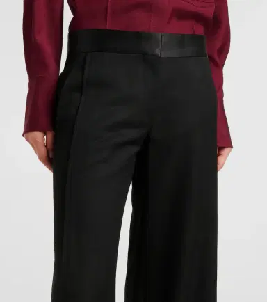 Victoria Beckham Side Panel wool-blend wide-leg pants | Thumbnail 2
