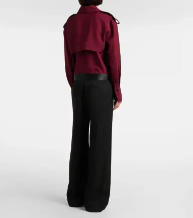 Victoria Beckham Side Panel wool-blend wide-leg pants | Thumbnail 3