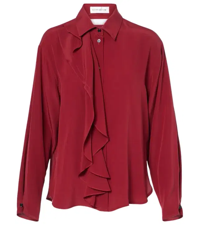 Victoria Beckham Ruffled silk blouse