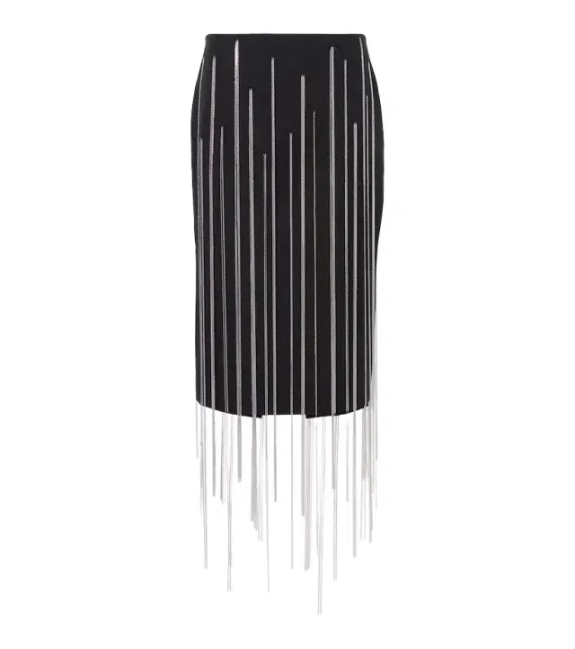 Victoria Beckham Chain-detail midi skirt
