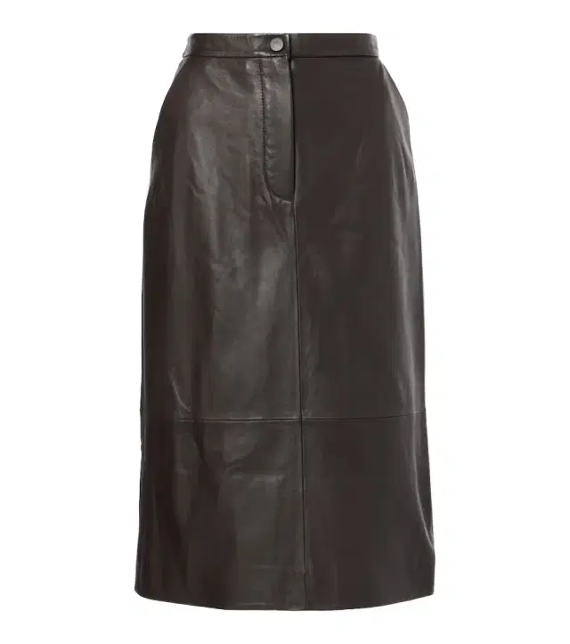 Yves Salomon Leather midi skirt